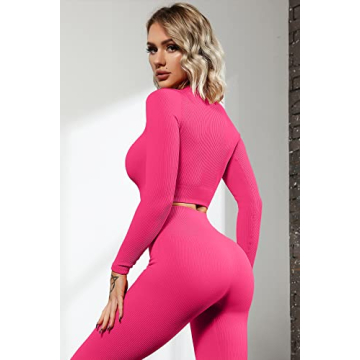 QINSEN Women's Seamless Workout Outfit - Style Meets Comfort