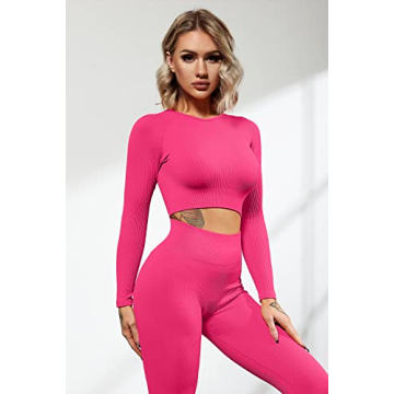 QINSEN Women's Seamless Workout Outfit - Style Meets Comfort