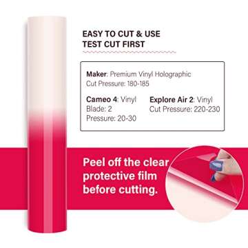 TECKWRAP Cold Color Changing Vinyl Cold Sensitive for for DIY Stickers Decals Cups Water Bottles Adh...