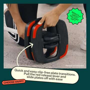 Les Mills™ SMARTBAR™ Exercise Barbell for Total Body Workouts, For Use With Free Weights, Home Gym Equipment - Weight Plates Sold Separately