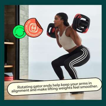 Les Mills™ SMARTBAR™ Exercise Barbell for Total Body Workouts, For Use With Free Weights, Home Gym Equipment - Weight Plates Sold Separately