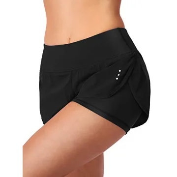 Comfortable Women's 2 in 1 Running Shorts with Pockets