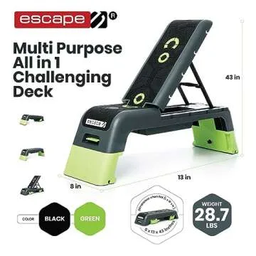 Escape Fitness Multi Purpose Fitness Station Deck for Home Gym