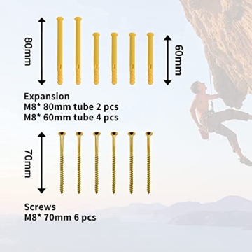 POWER GUIDANCE Wooden Hangboard for Grip Strength Training