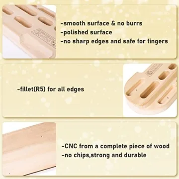 POWER GUIDANCE Wooden Hangboard for Grip Strength Training