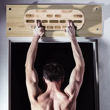 POWER GUIDANCE Wooden Hangboard for Grip Strength Training