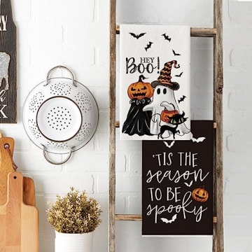 Artoid Mode Halloween Kitchen Towels Colorful Seasonal Set