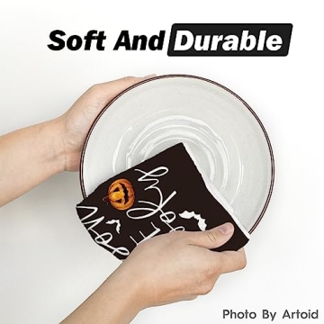 Artoid Mode Halloween Kitchen Towels Colorful Seasonal Set