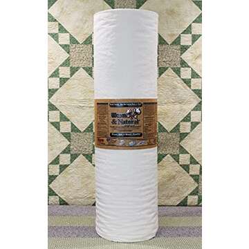Premium Warm and Natural Cotton Batting for Quilters