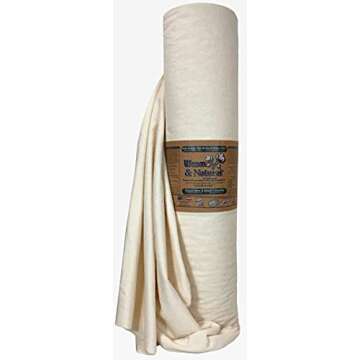 Premium Warm and Natural Cotton Batting for Quilters