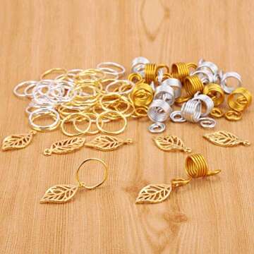 200 Pcs Loc Hair Jewelry for Women - Stylish Hair Charms
