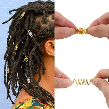 200 Pcs Loc Hair Jewelry for Women - Stylish Hair Charms