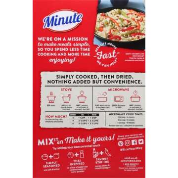 Minute White Rice - Quick and Easy Instant Rice Meal