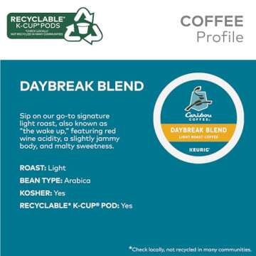 Caribou Coffee 40-Count Variety Pack K-Cup Pods