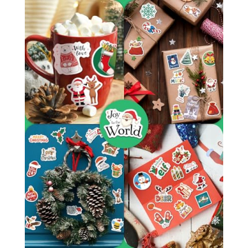 300 PCS Christmas Stickers for Kids and Adults - Fun Holiday Decor