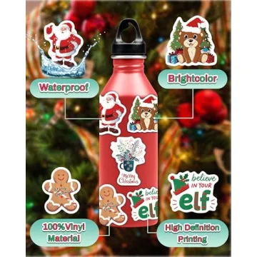 300 PCS Christmas Stickers for Kids and Adults - Fun Holiday Decor