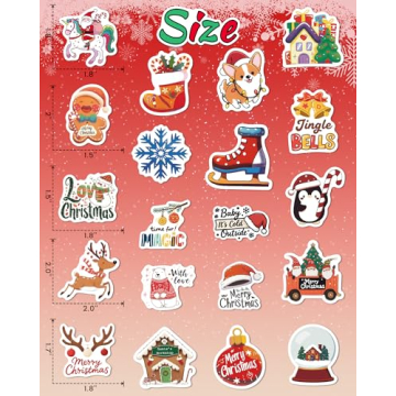300 PCS Christmas Stickers for Kids and Adults - Fun Holiday Decor