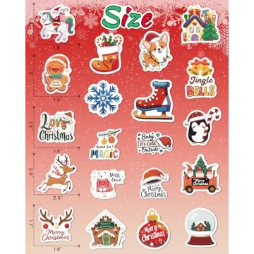 300 PCS Christmas Stickers for Kids and Adults - Fun Holiday Decor