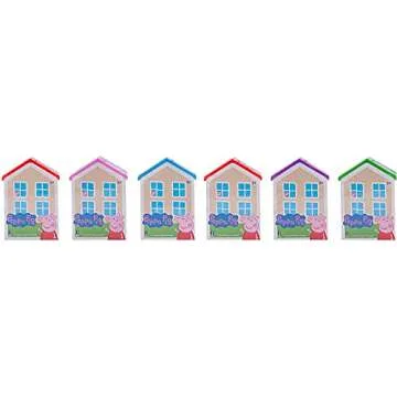 Peppa Pig Mystery Houses 6-Pack - Surprise Figures Inside