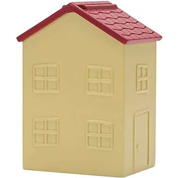 Peppa Pig Mystery House Figure Collection (6-Pack) - Each House has a Surprise Toy Action Figure Character Inside - Great Gift, Easter BasketStuffer & Party Favor for Kids - Ages 2+