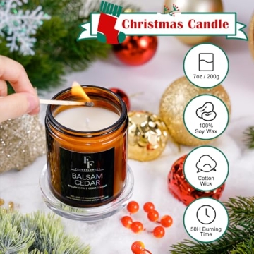 Christmas Candles Set - Festive 4 Pack Scented Candles