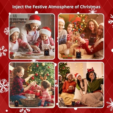 Christmas Candles Set - Festive 4 Pack Scented Candles