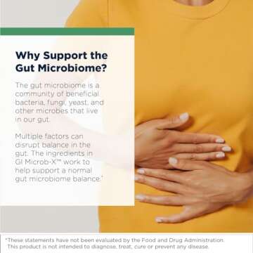 Designs for Health GI Microb-X - Botanical Gut Support, Cleanse + Detox Supplement with Tribulus, Berberine + Barberry Extract - Vegetarian + Non-GMO (60 Capsules)