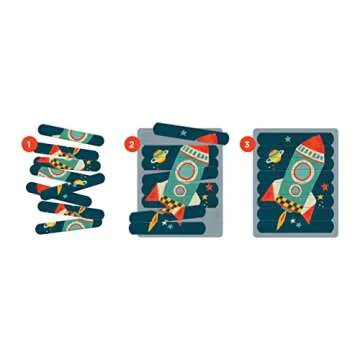 Mudpuppy Transportation Puzzle Sticks for Kids Ages 3-6