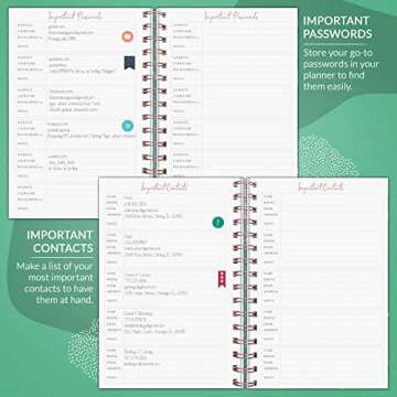 PLANBERRY Weekly Planner – Undated Life Organizer & Budget Planner – Time Management, Goal Setting, to-Do List, Work-Life Balance & Habit Tracker – 6.1″ x 8.1″ (Green Pastures)