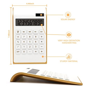 Solar-Powered Desktop Calculator with 12-Digit Display