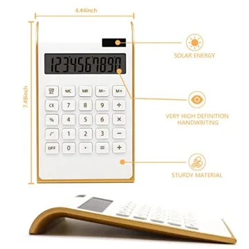 Solar-Powered Desktop Calculator with 12-Digit Display