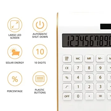 Solar-Powered Desktop Calculator with 12-Digit Display