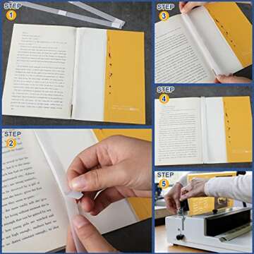 Outus 50 Pcs Glue Strips for Book Binding and Repairs