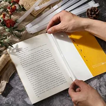 Outus 50 Pcs Glue Strips for Book Binding and Repairs