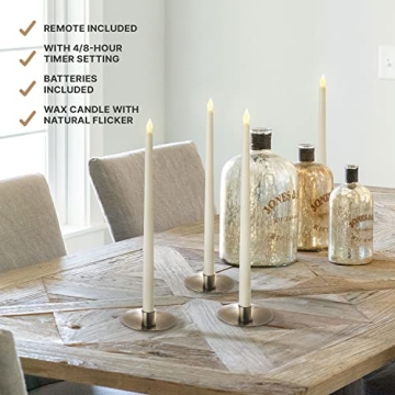 Elegant Flameless Candle Set with Remote & Timer
