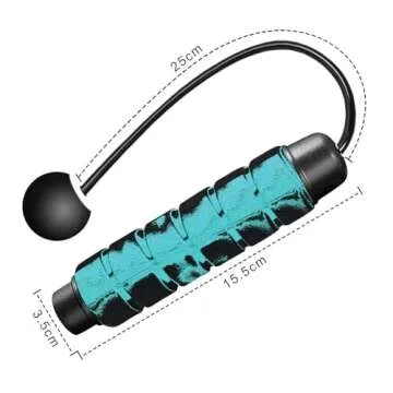 Lightweight Adjustable Ropeless Jump Rope for Fitness Workouts