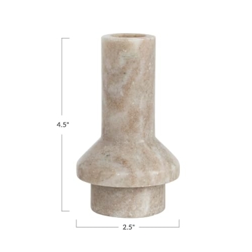 Elegant Bloomingville Marble Candle Holder for Taper Candles