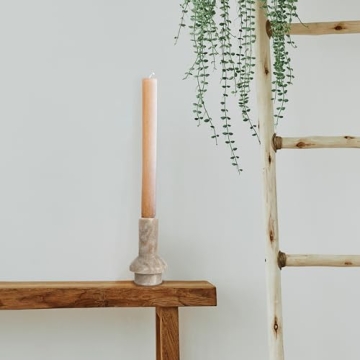 Elegant Bloomingville Marble Candle Holder for Taper Candles