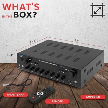 Pyle Karaoke Home Theater Receiver 400W Power