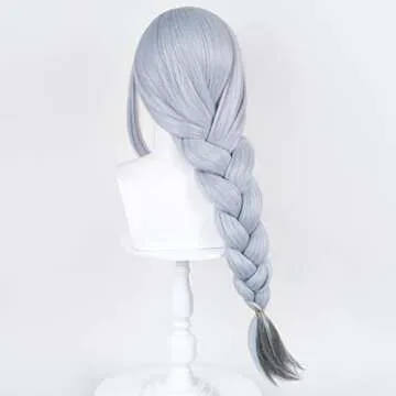 LABEAUTÉ Silver Long Cosplay Wig for Anime Costumes