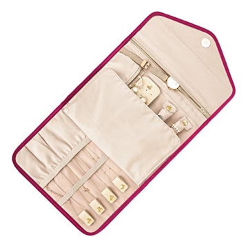 BAGSMART Travel Jewellery Organiser Compact Tangle-Free Storage