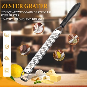 Lemon Zester & Heavy Duty Cheese Grater for Cooking