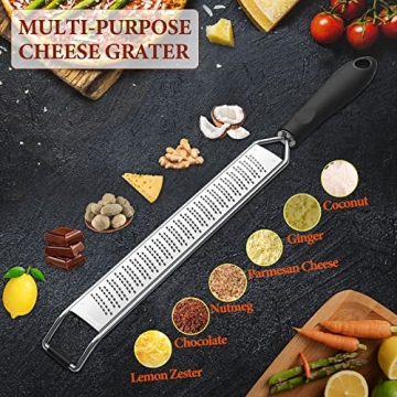 Lemon Zester & Heavy Duty Cheese Grater for Cooking