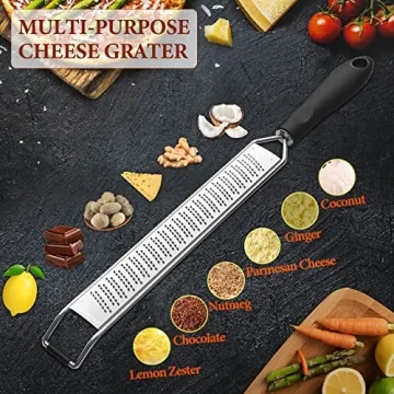 Lemon Zester & Heavy Duty Cheese Grater for Cooking