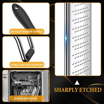 Lemon Zester & Heavy Duty Cheese Grater for Cooking