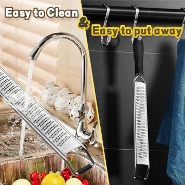 Lemon Zester & Heavy Duty Cheese Grater for Cooking