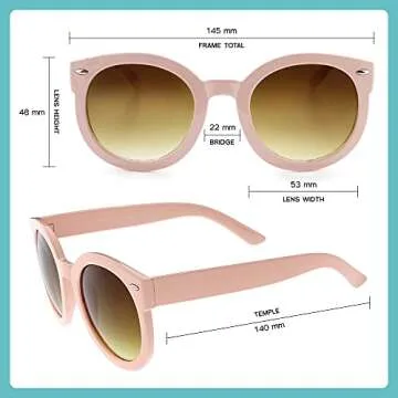 Stylish zeroUV Oversized Sunglasses with UV Protection for Women