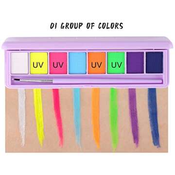 Yeweian 8 Colors Glow Eyeliner Palette for All Occasions