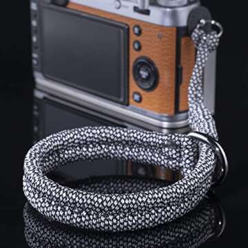 Qiang Ni Camera Wrist Strap - Paracord High-end Camera Hand Strap Wrist Lanyard for DSLR or Mirrorle...