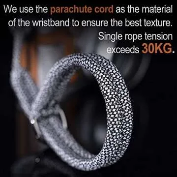 Qiang Ni Camera Wrist Strap - Paracord High-end Camera Hand Strap Wrist Lanyard for DSLR or Mirrorless Camera